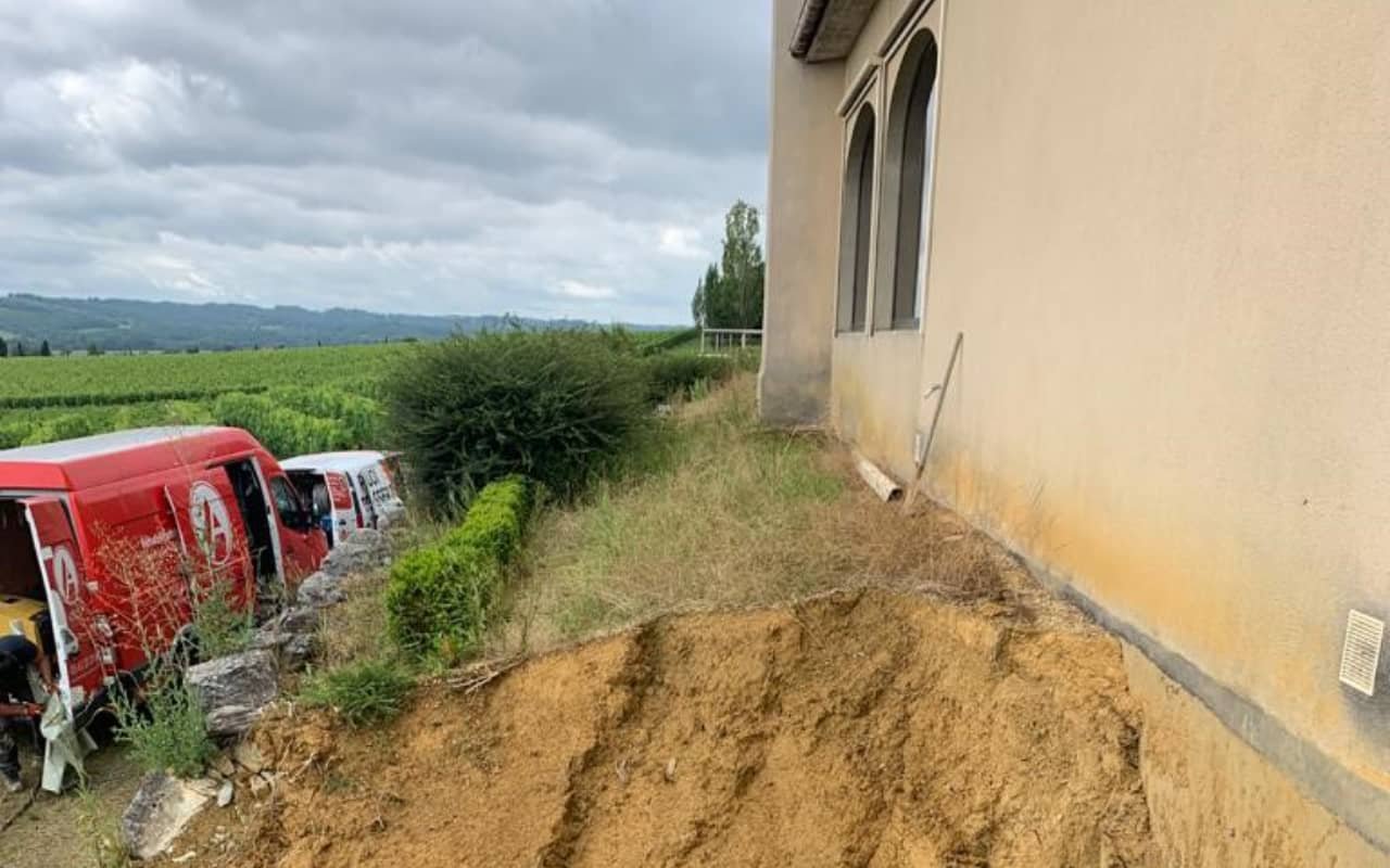 Réhabilitation d'une canalisation enterrée au château Laffite Teston - 4