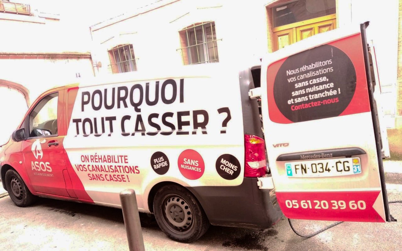 Chantier de curage et d'inspection vidéo pour le diagnostic d'un réseau EU - 2