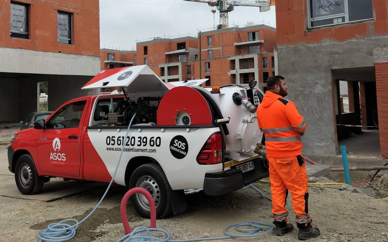 Curage des réseaux d'eaux usées et pluviales d'une résidence en cours de construction - 2