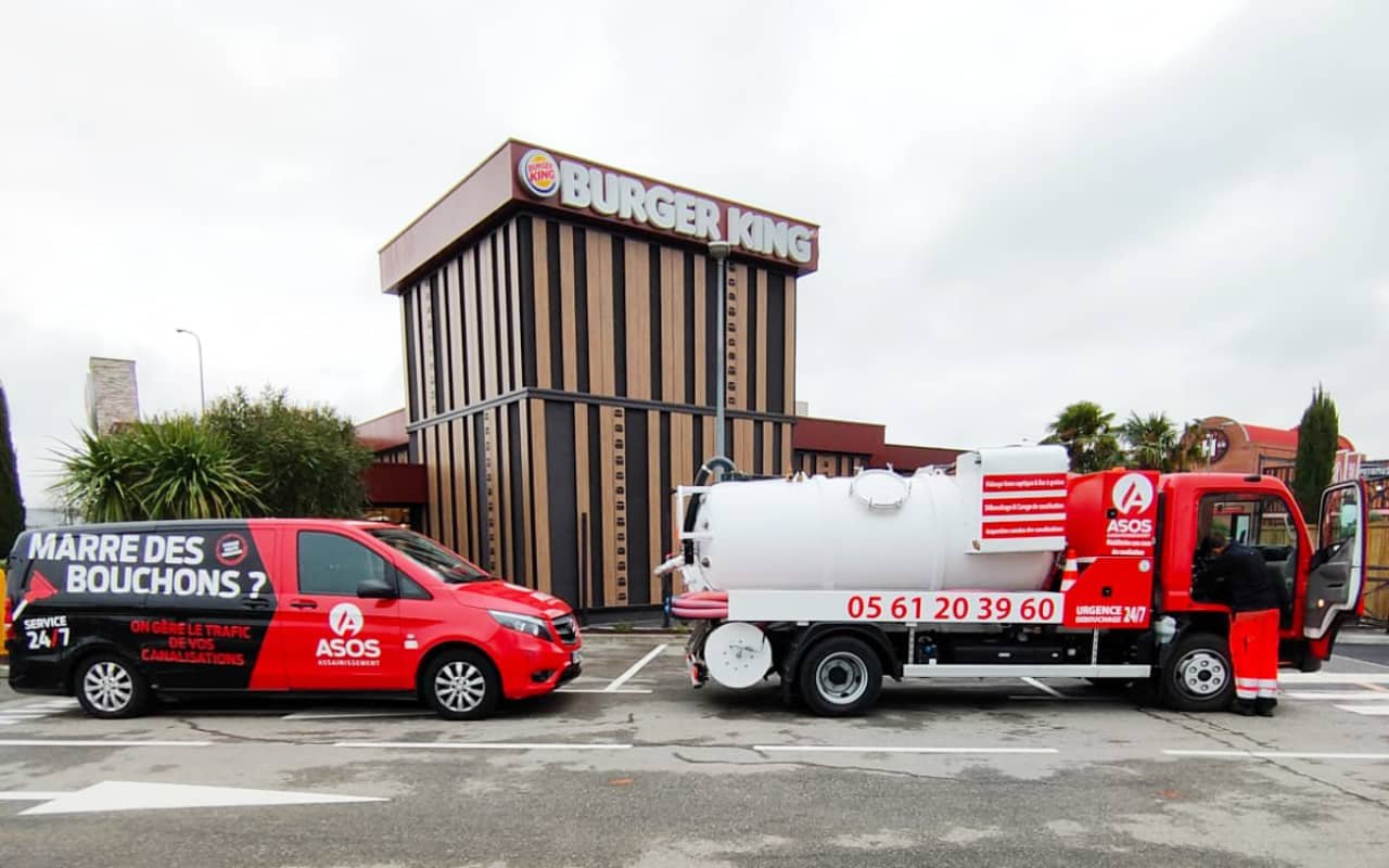 Vidange de bac à graisse pour le Burger King de Blagnac - 2