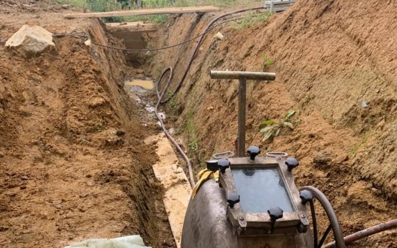 Réhabilitation d'une canalisation enterrée au château Laffite Teston - 5