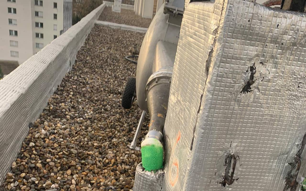 Réhabilitation de 6 colonnes E.U. d'un immeuble à Bordeaux