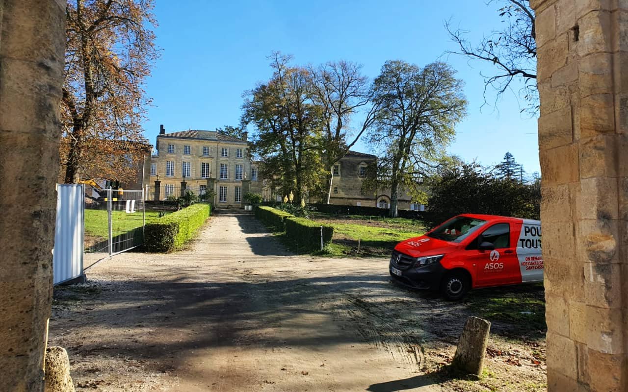 Réhabilitation de 162ml de canalisation dans les Chais du Château-Figeac