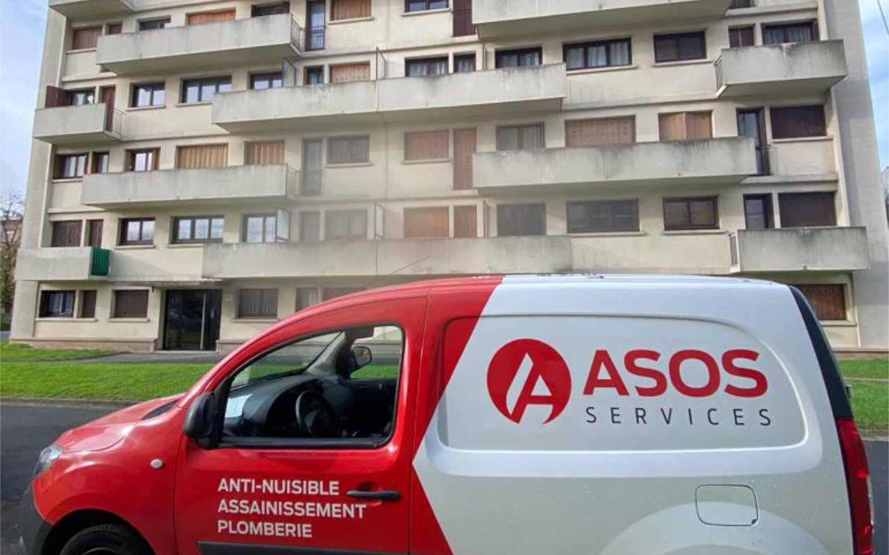Rénovation de 11 colonnes d'évacuation d'un immeuble de 7 étages